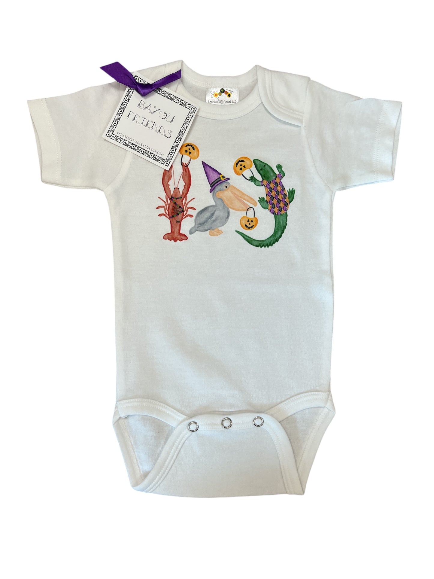 Halloween Bayou Friends Onesie
