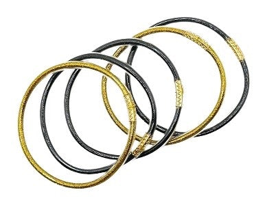 Black & Gold Jelly Bracelet