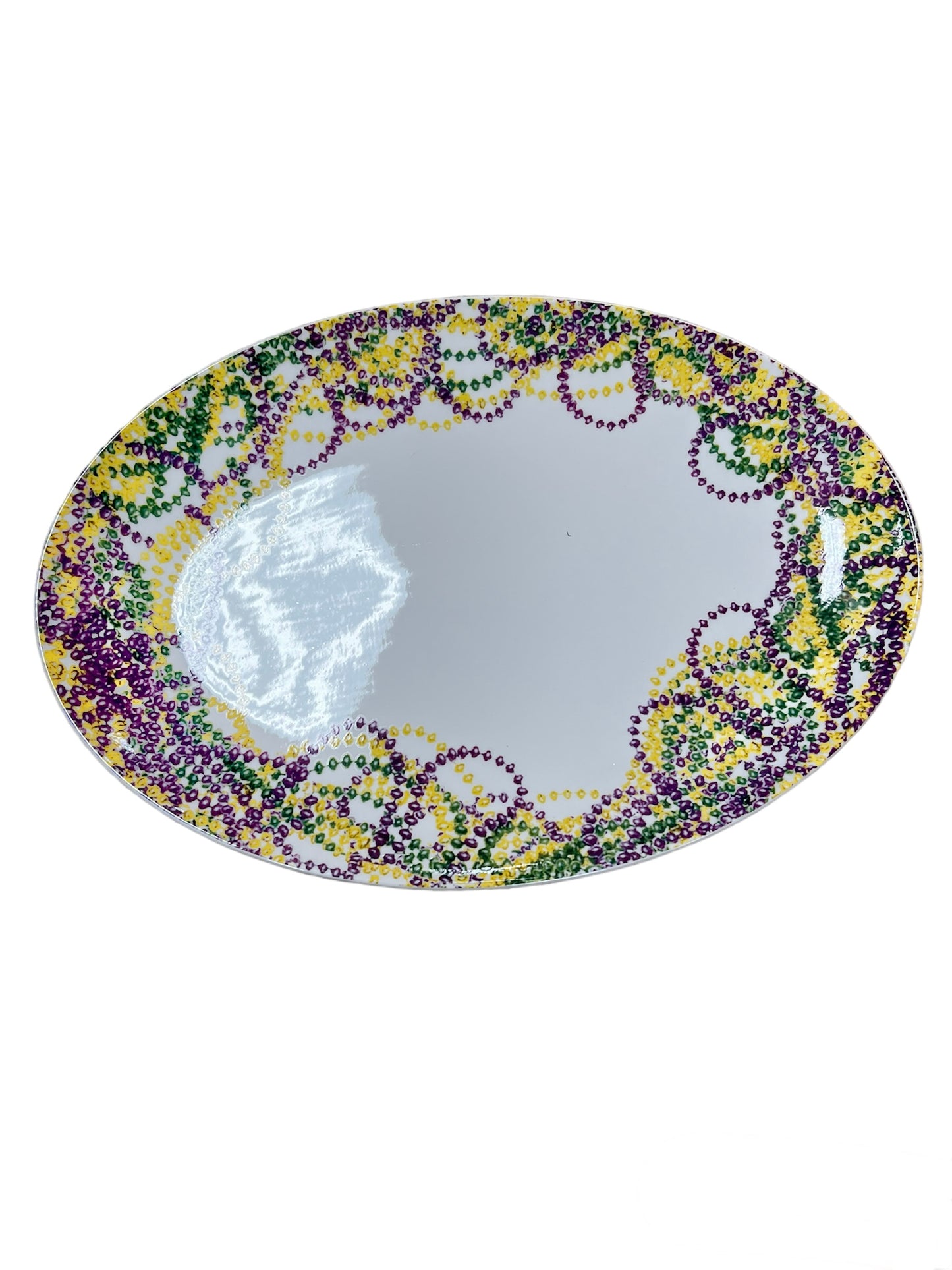 Let Them Eat King Cake Platter