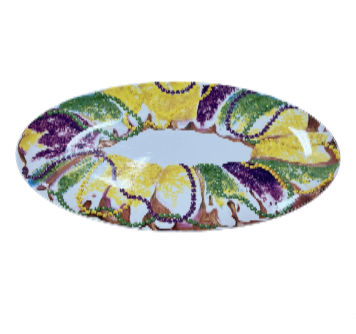 Let Them Eat King Cake Platter