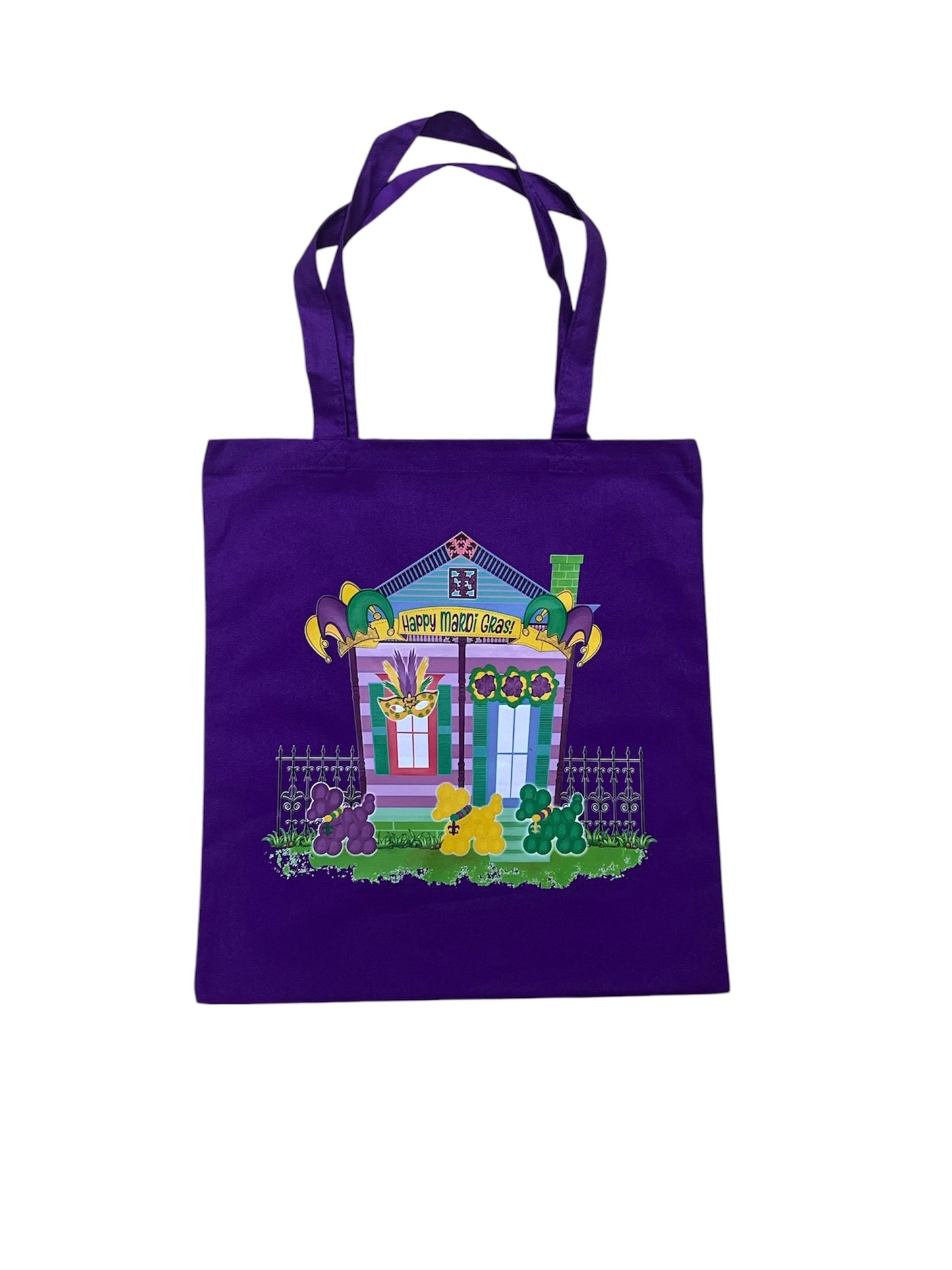 Mardi Gras shotgun house bags