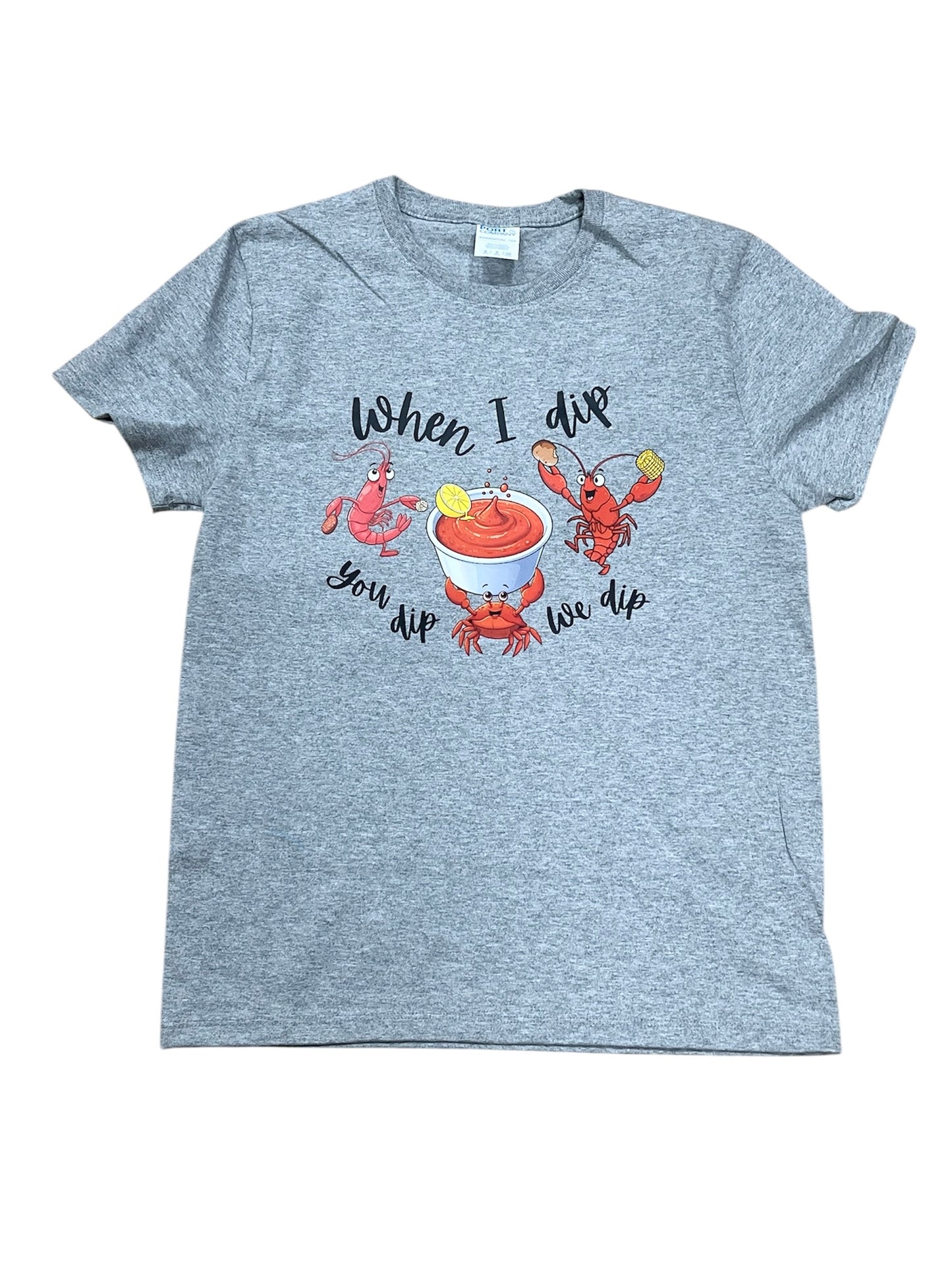 When I dip you dip crew neck shirt