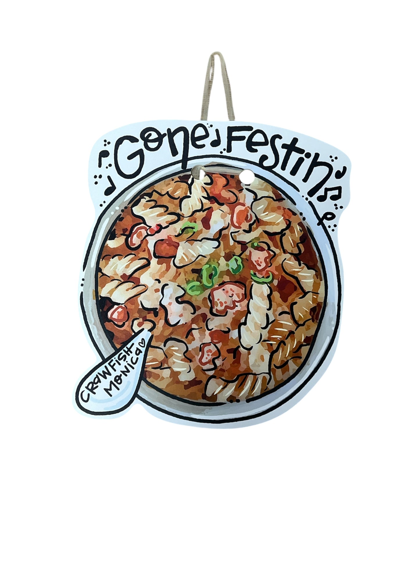 Gone festin door hanger