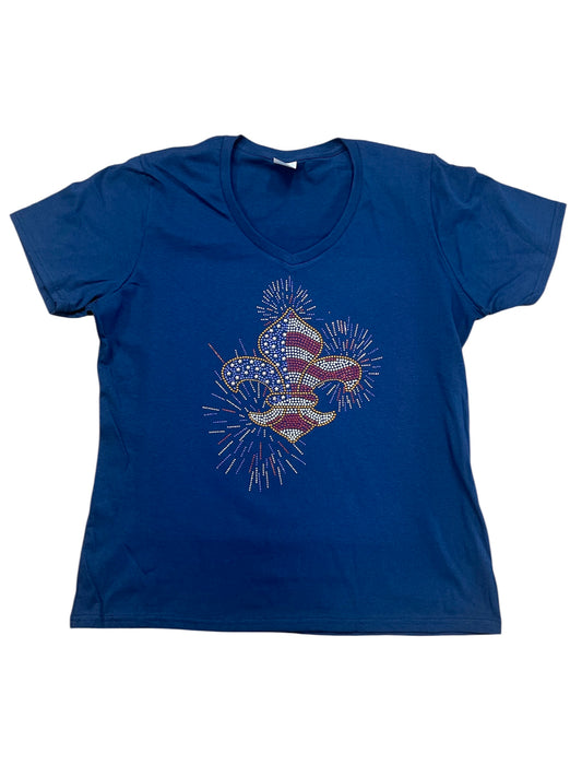 4th of July Blue shirt