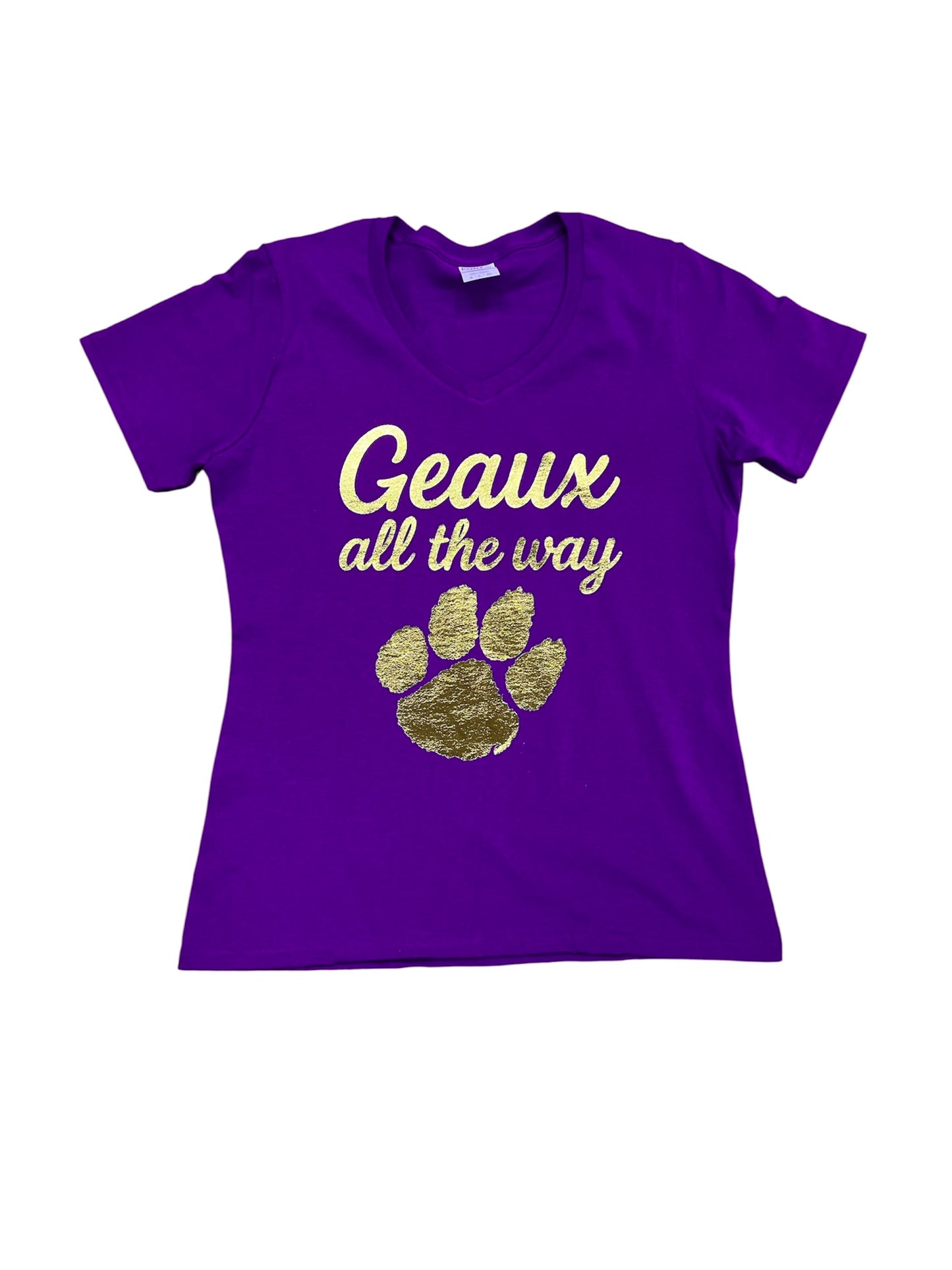 Geaux all the way tigers shirt