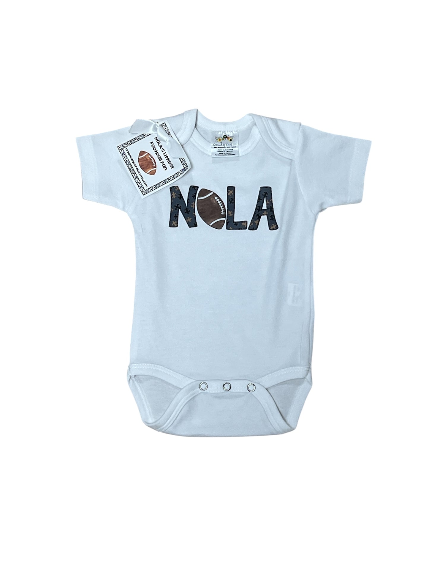 Nola Boy football onesie
