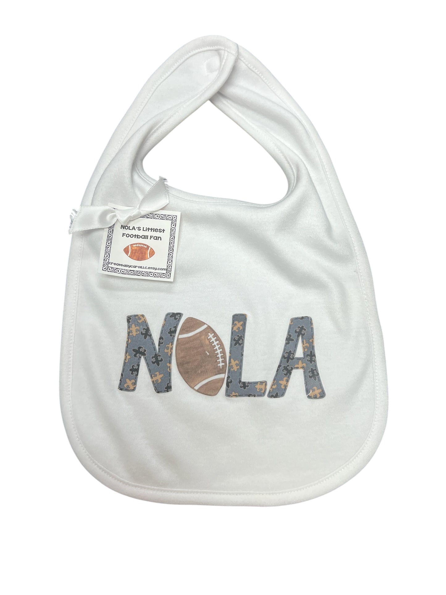 Nola boy football bib