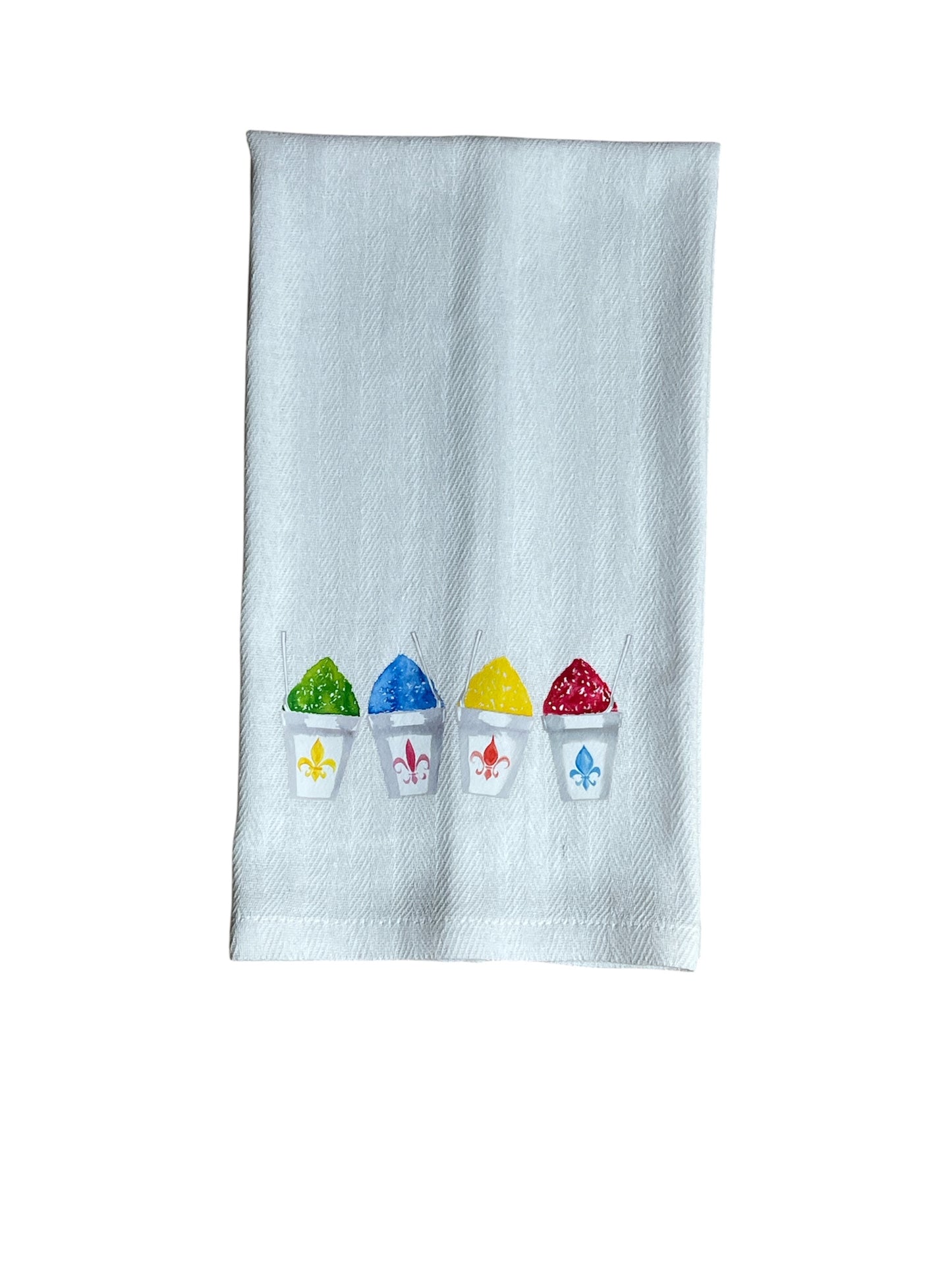 White Snoball Kitchen Towel