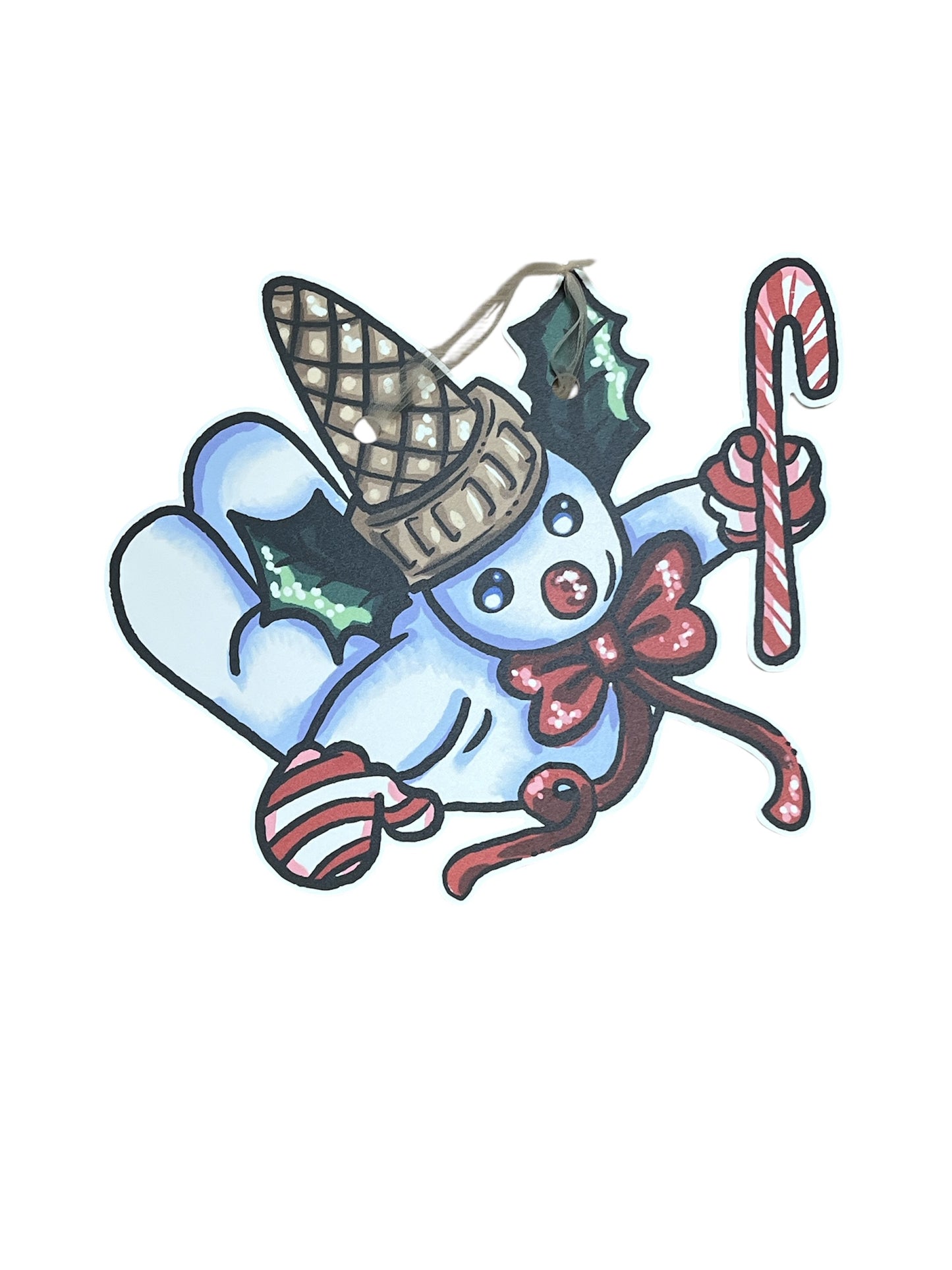 Flying Snowball Man Door hanger #2