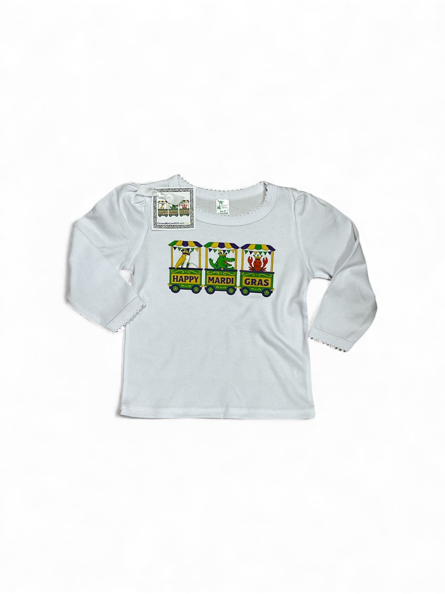 Bayou Parade Train Scallop Toddler Shirt