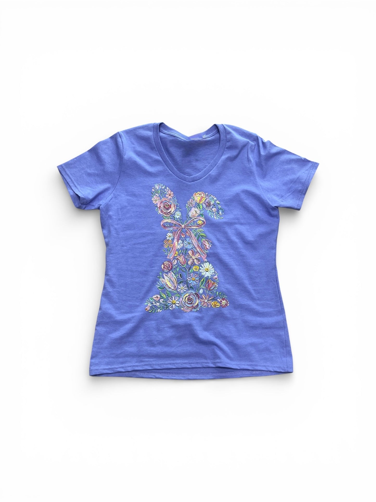 Easter Bunny on a V-neck Shirt