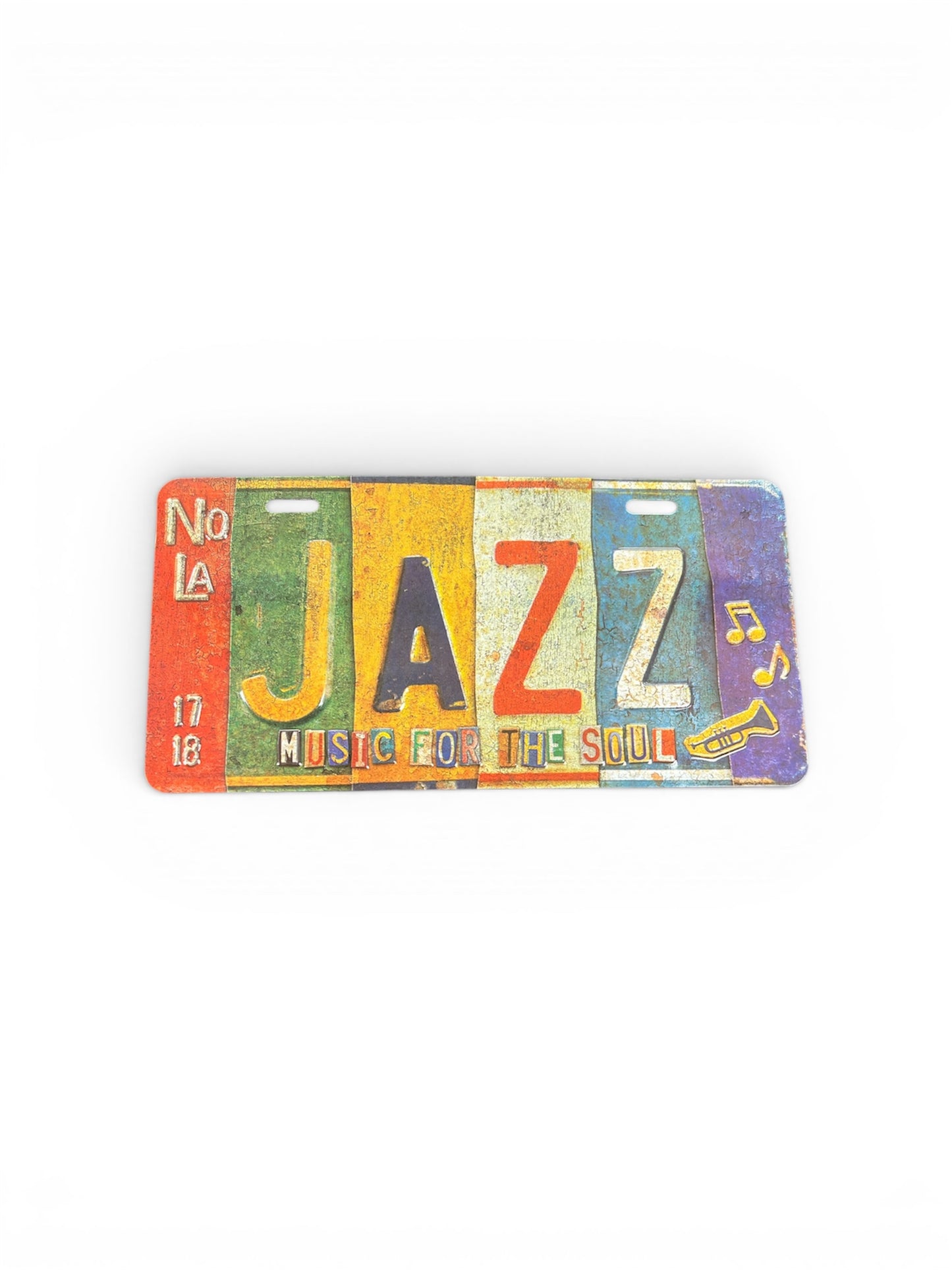 Jazz Metal License Plate Sign