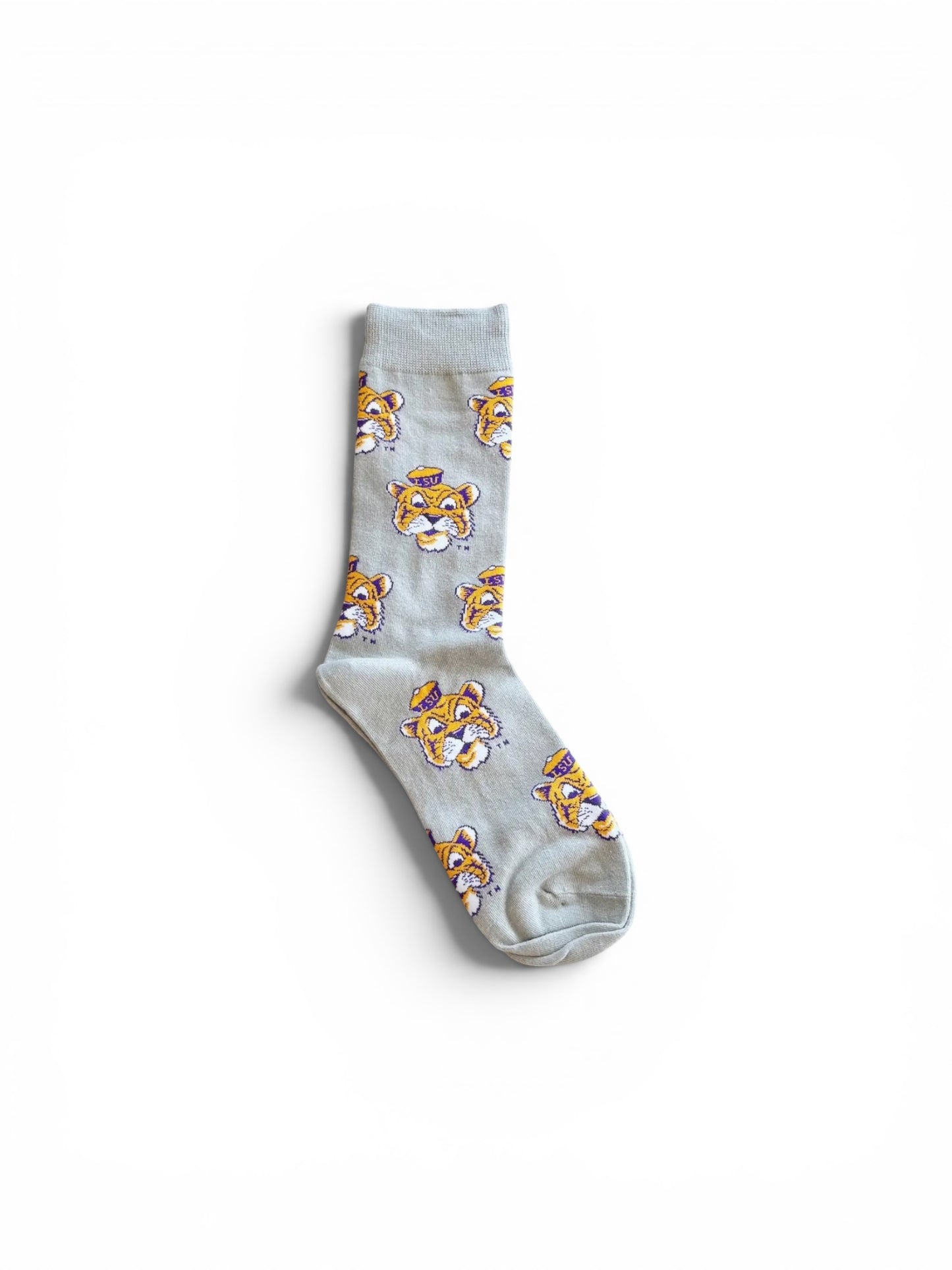 LSU Sailor Mike Grey Socks