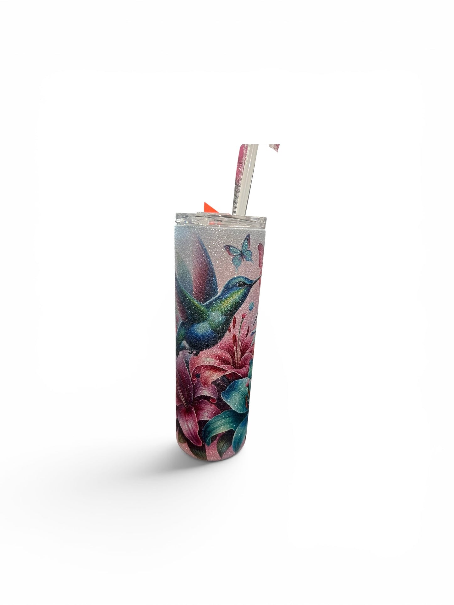 Humming Bird Glitter Tumbler