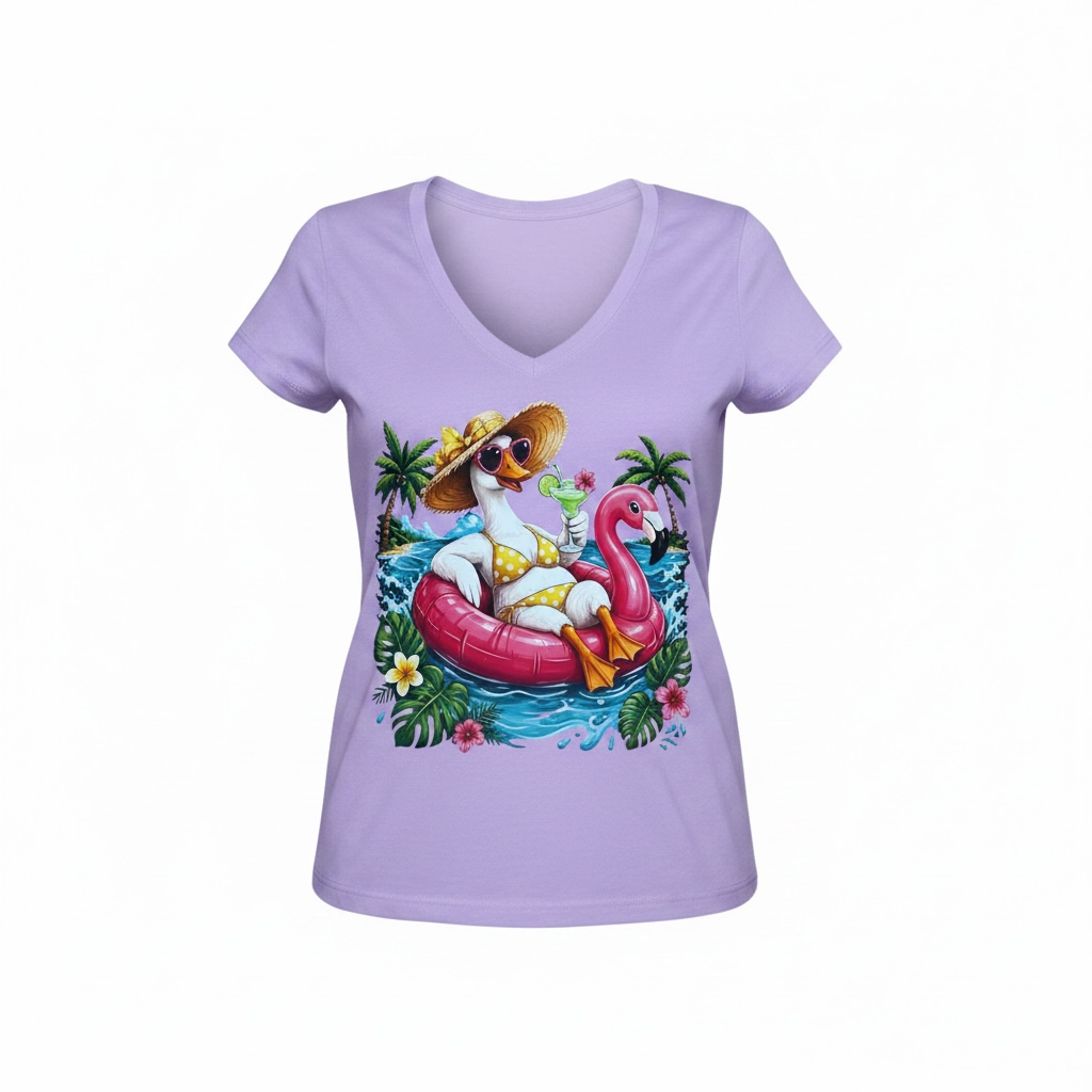 Goose on the Loose Purple Shirt