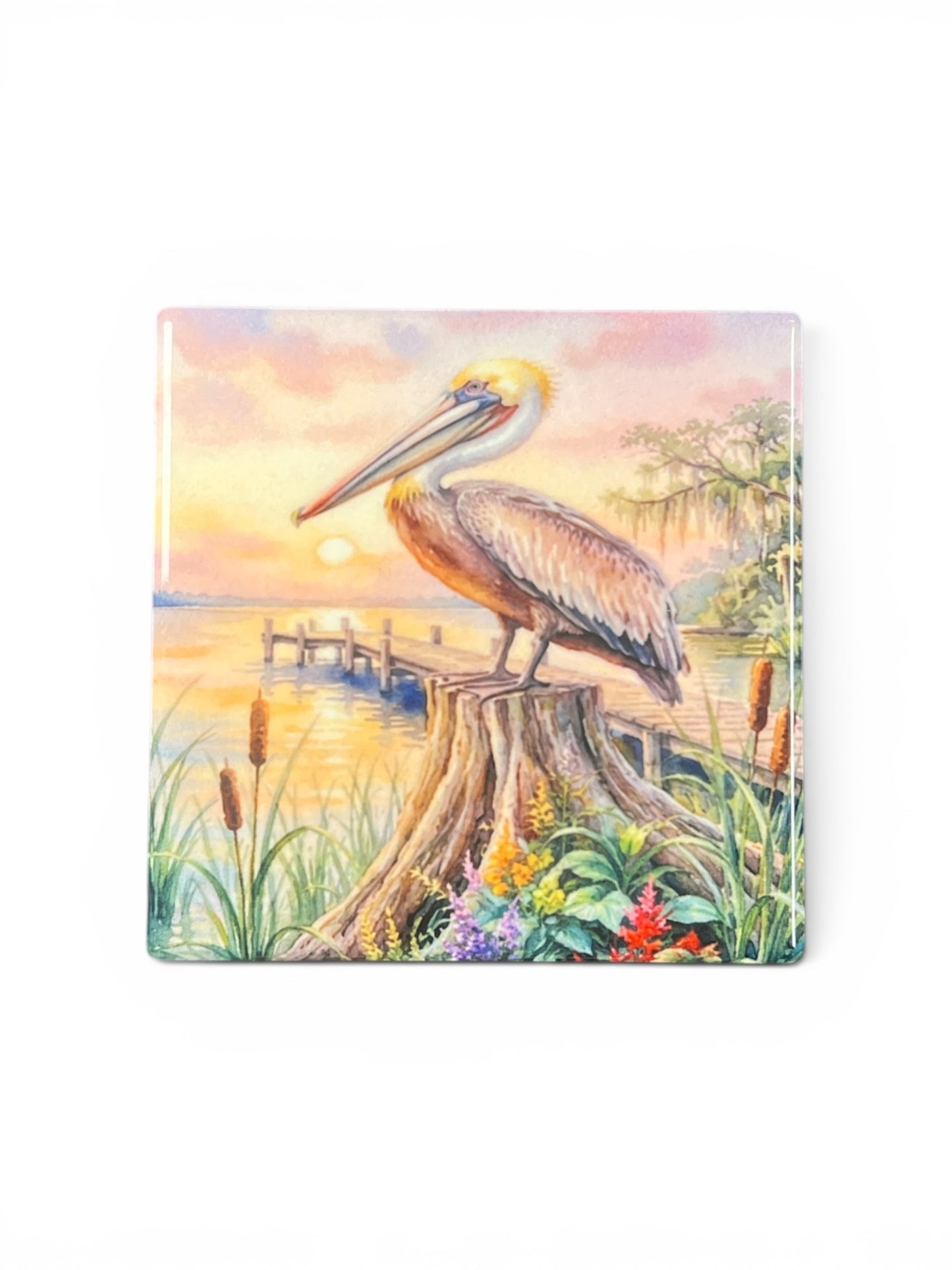 Pelican Scene Coaster