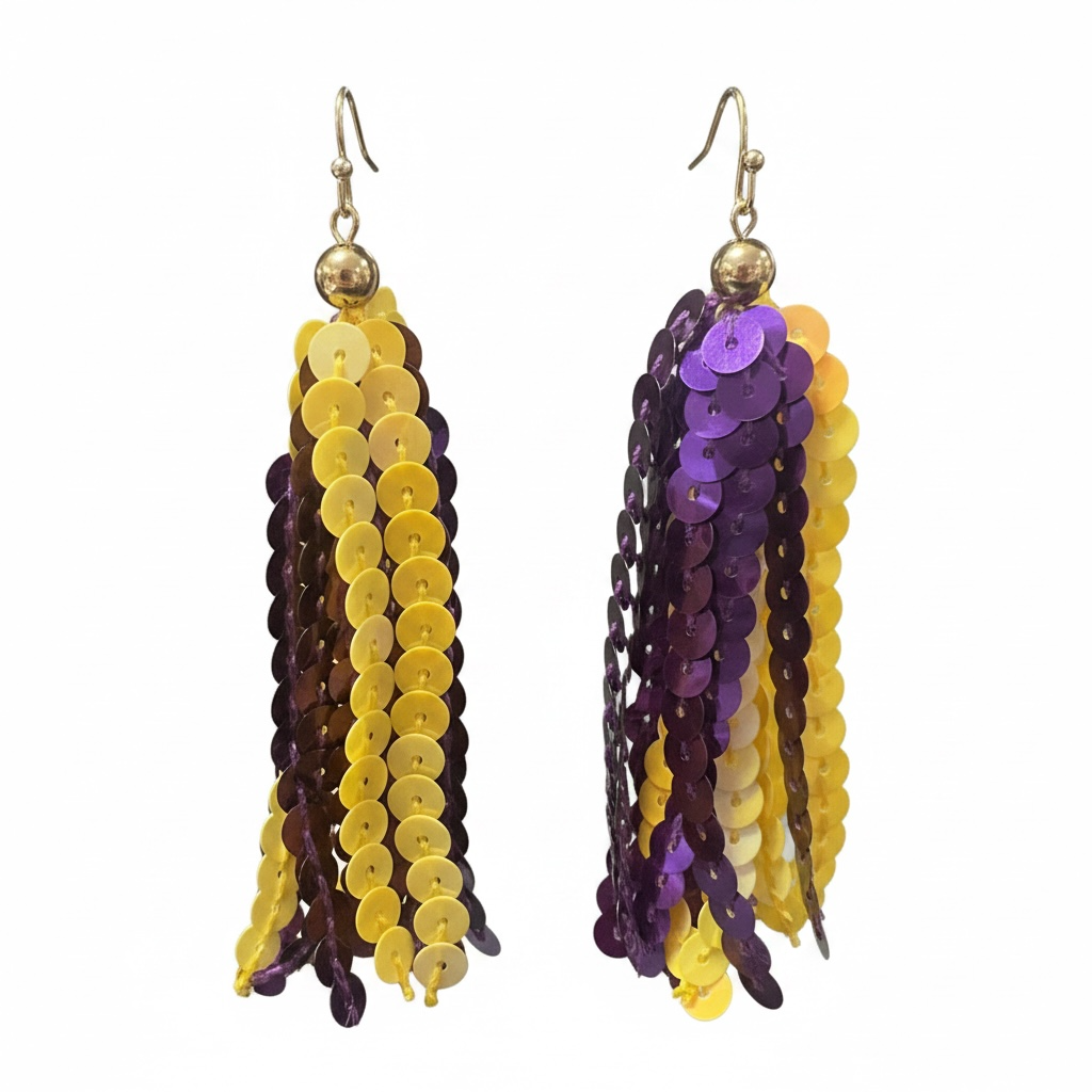 LSU Sequin Earrings