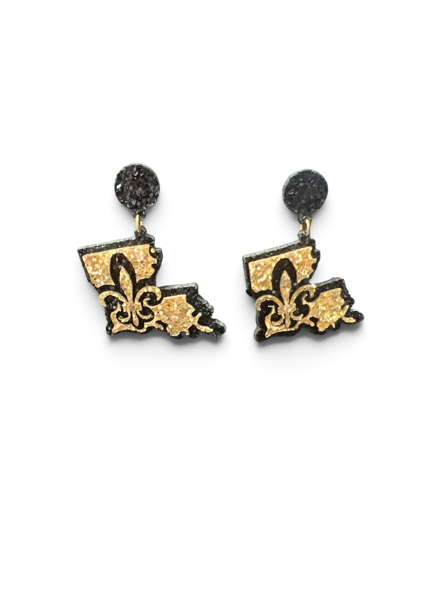Glitter Louisiana Earrings