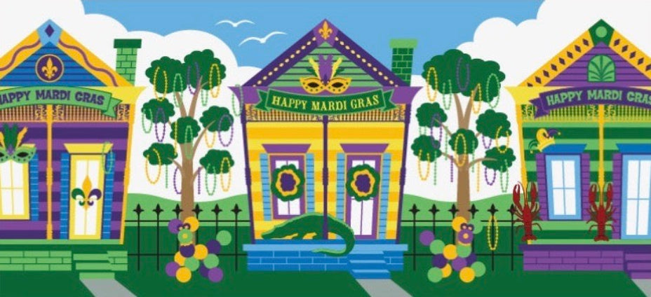 Mardi Gras Shotgun House Switch Mat