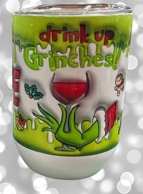 Christmas Insulated wine glasses