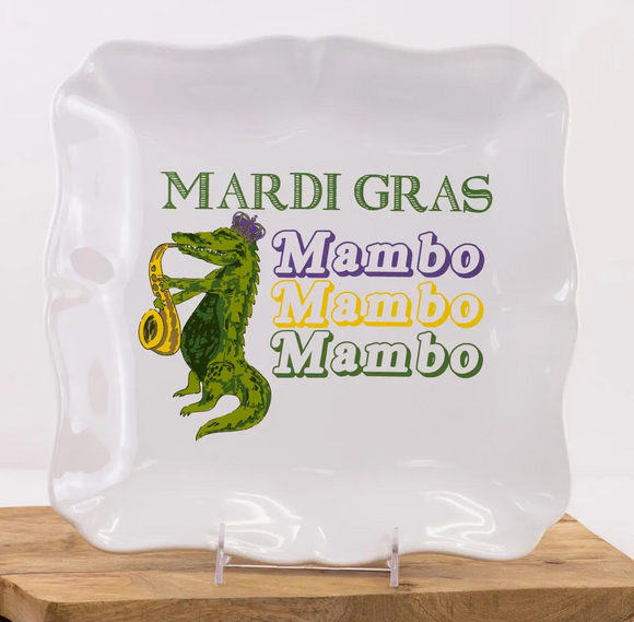 Ceramic & Platters- Mardi Gras Mambo