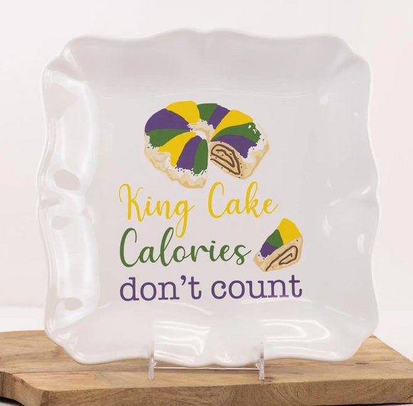 Ceramic & Platters- King Cake Calories