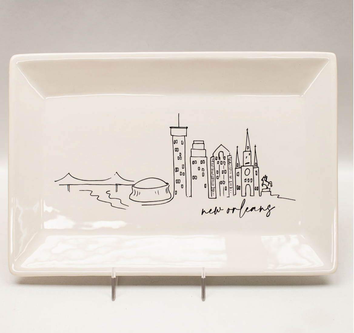 Skyline rectangle platter
