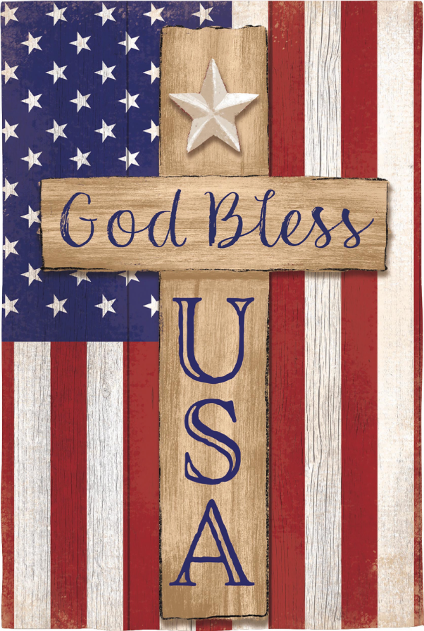 God Bless Garden Flag