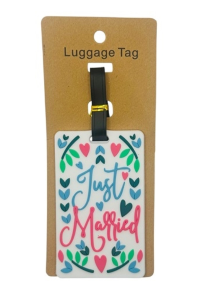 Just Married Luggage tag