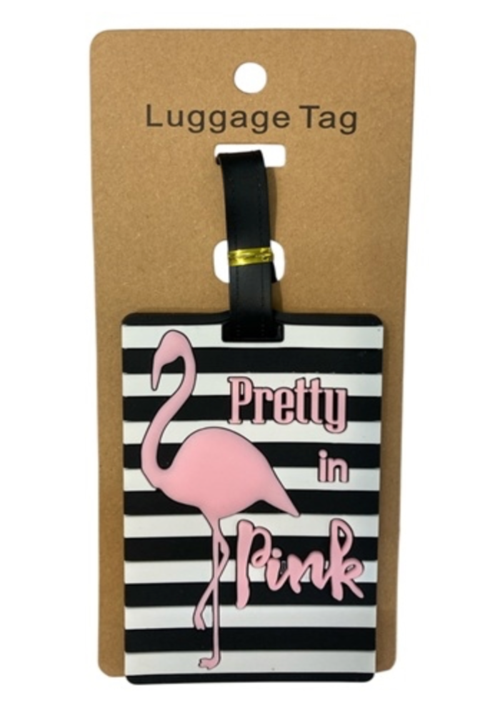 Pretty in Pink Luggage Tag