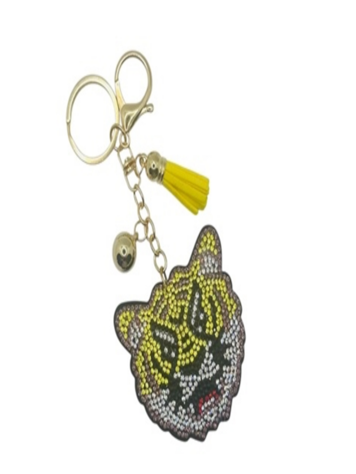 Mike the tiger puffy key chain