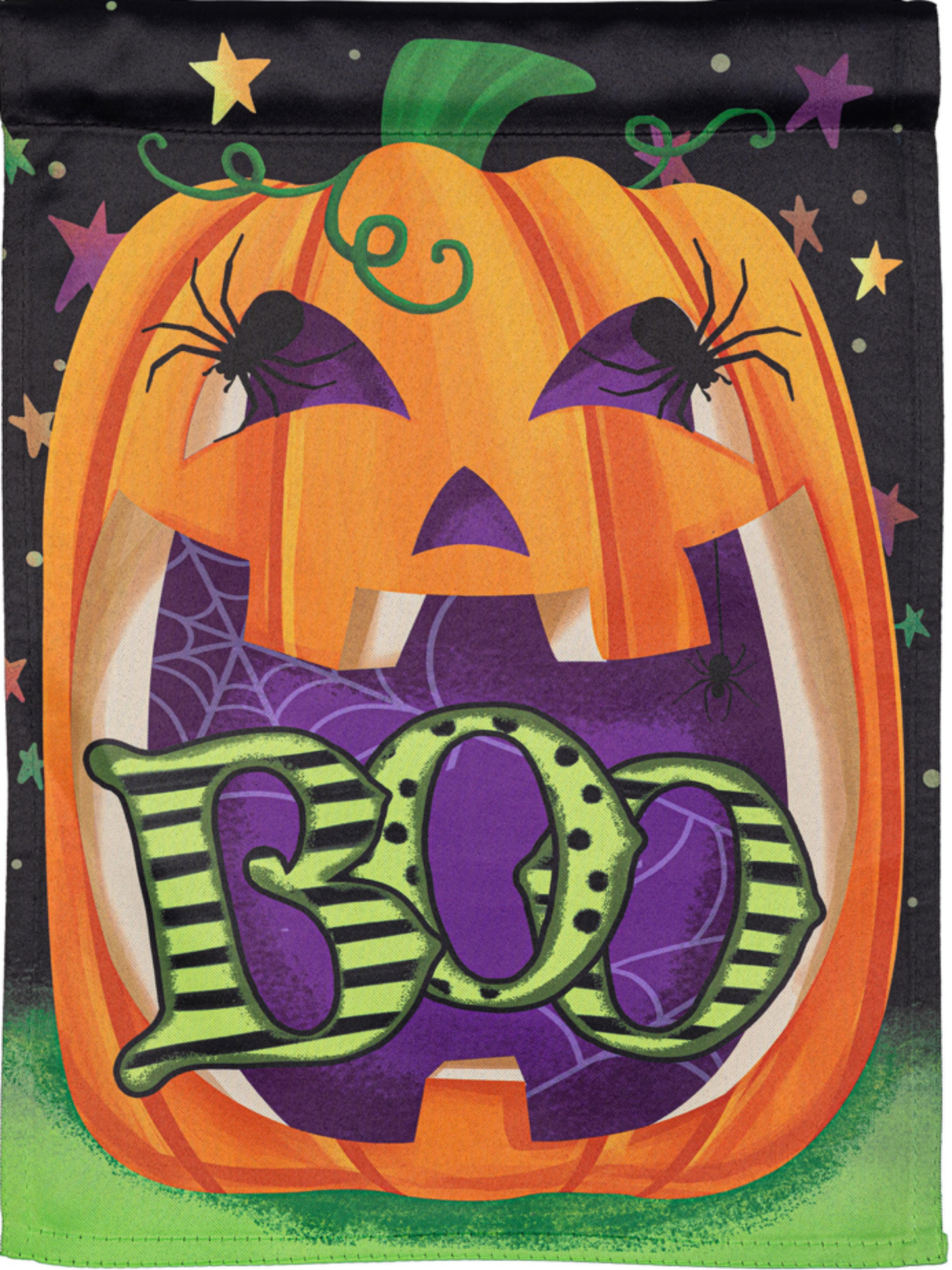 Boo Jack Pumpkin Garden Flag