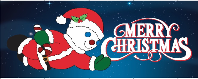 Merry Christmas Mat Insert