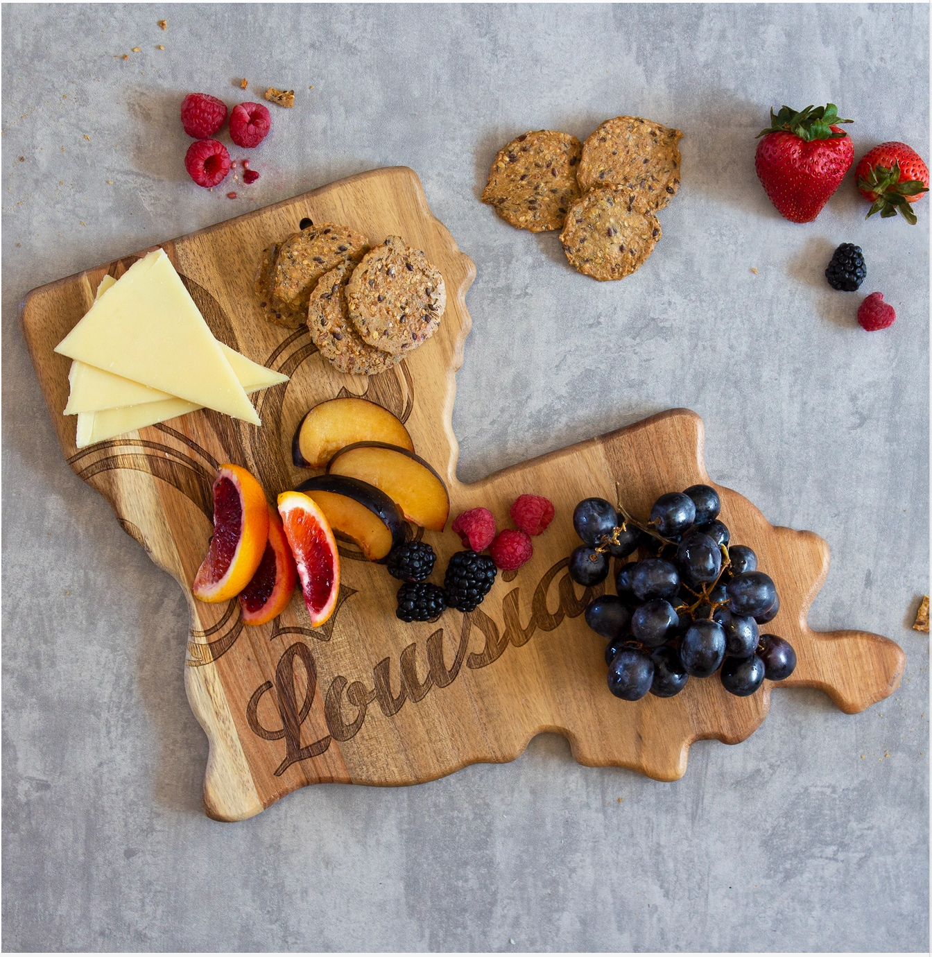 Fleur De Lis Louisiana Cutting Board