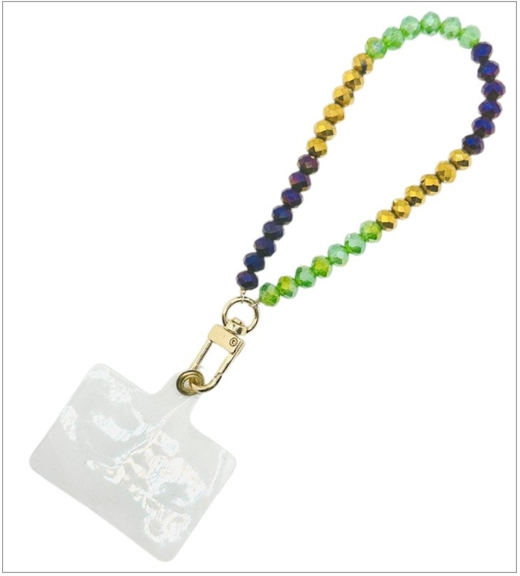 Mardi Gras Wristlet Phone Holder