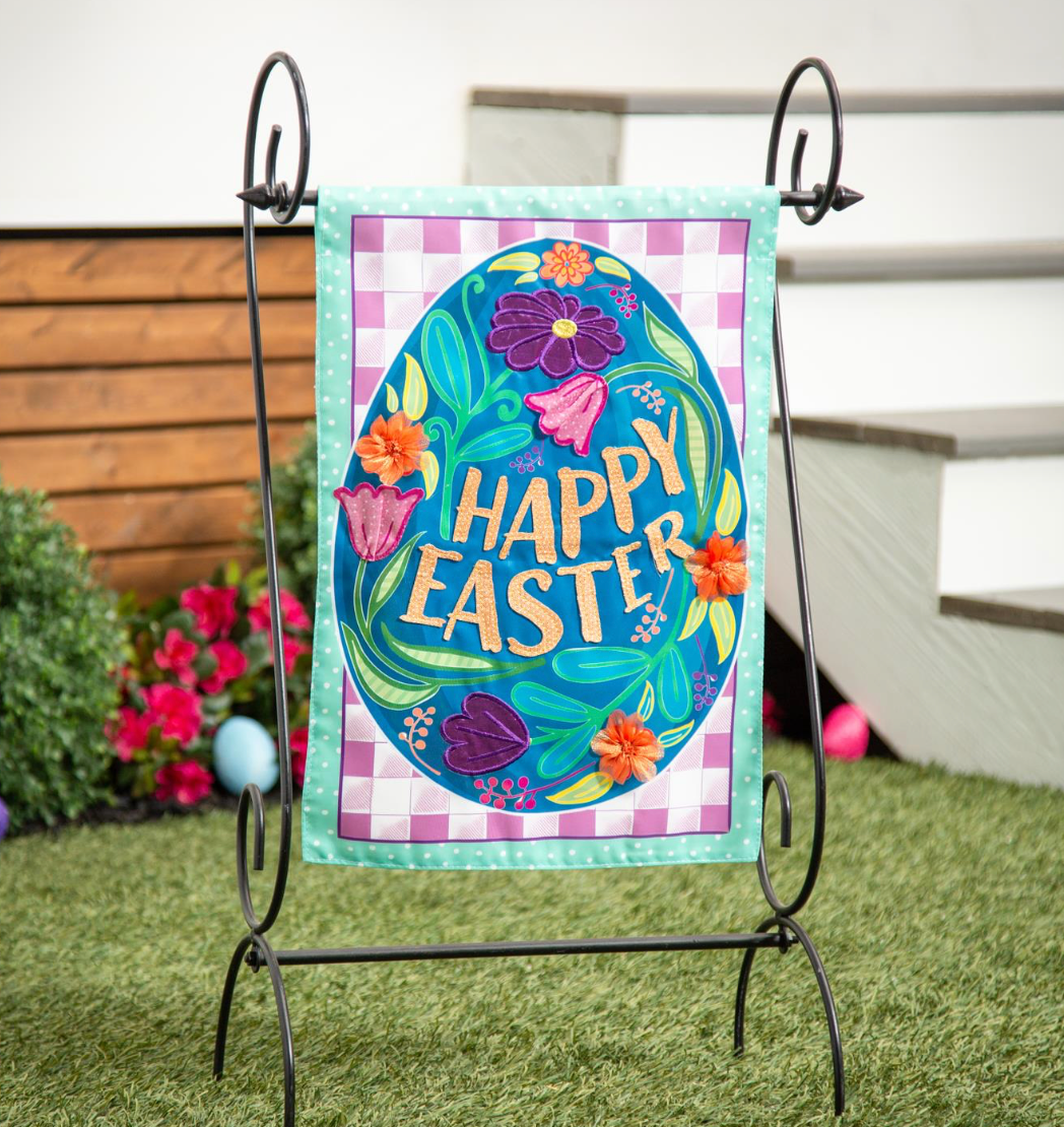 Happy Easter Egg Garden Flag