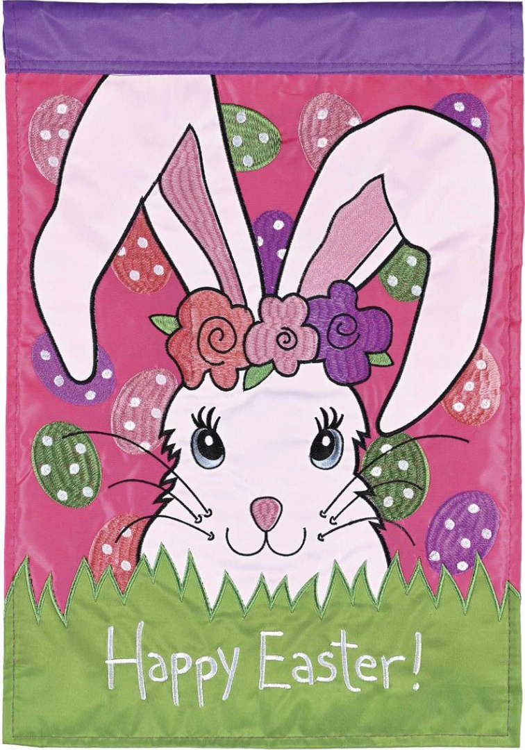 Easter Bunny Garden Flag