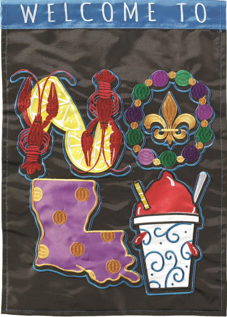 Welcome To NOLA Garden Flag