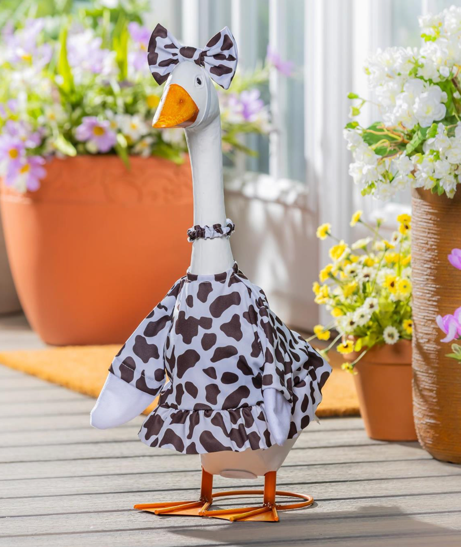 Cow Print Gown Goose Outfit
