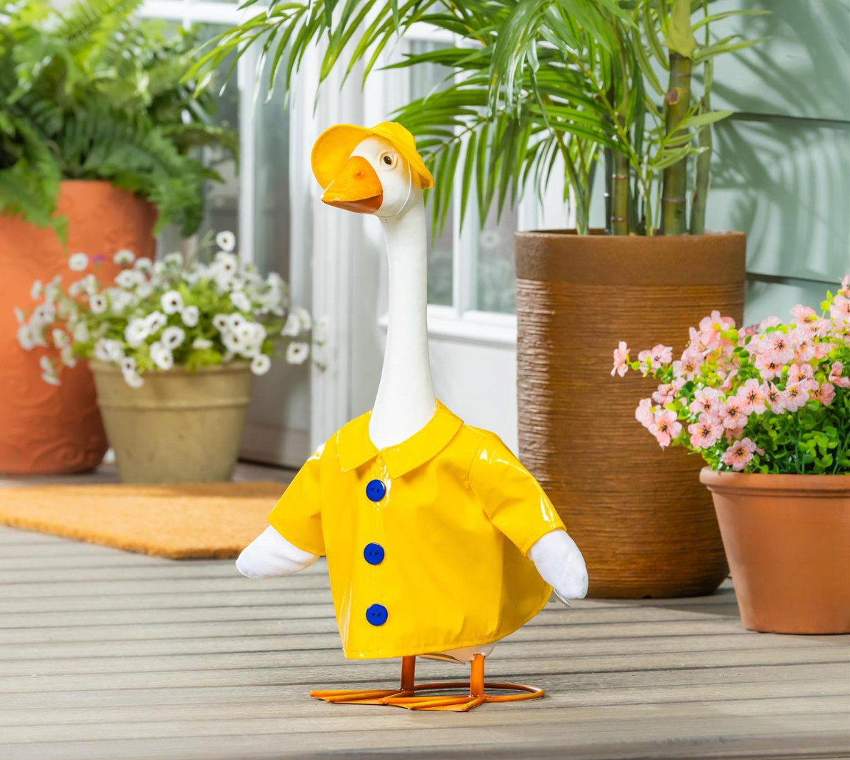 Raincoat Goose Outfit