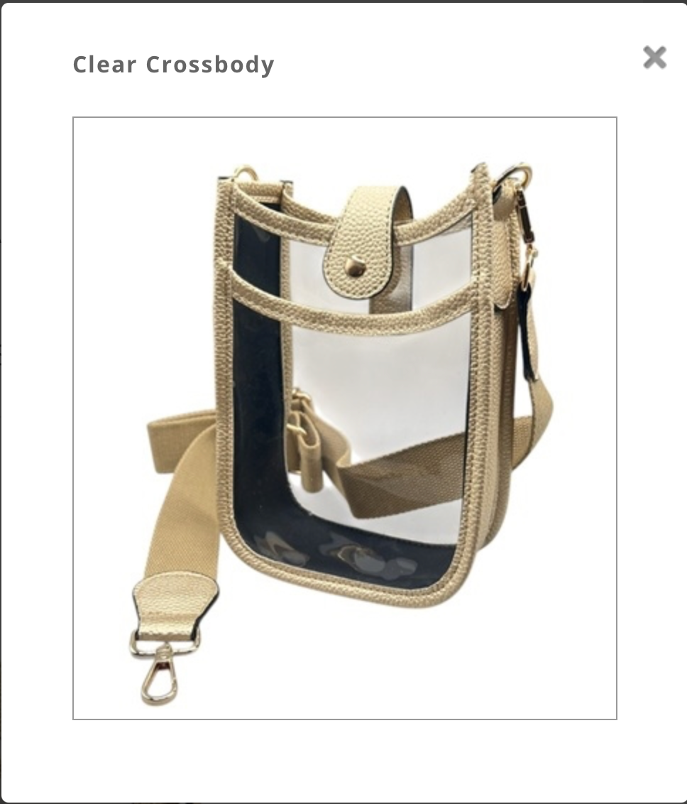 Gold Clear Crossbody