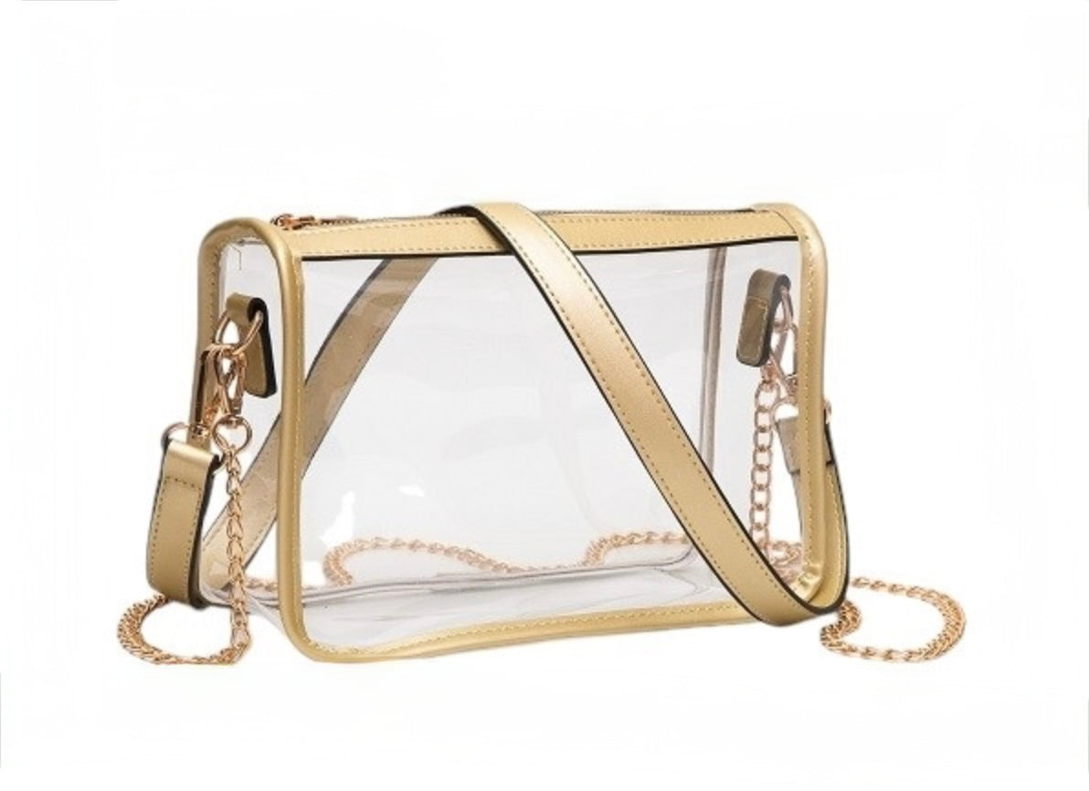 Gold Clear Purse