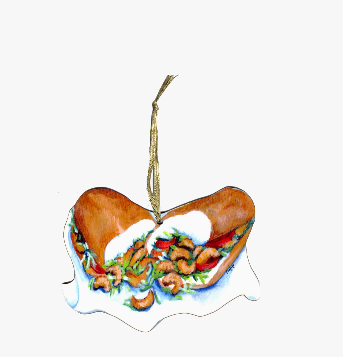 Shrimp Po Boy Ornament