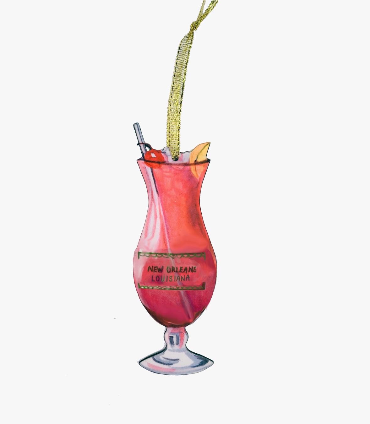 New Orleans Hurricane Drink Ornament