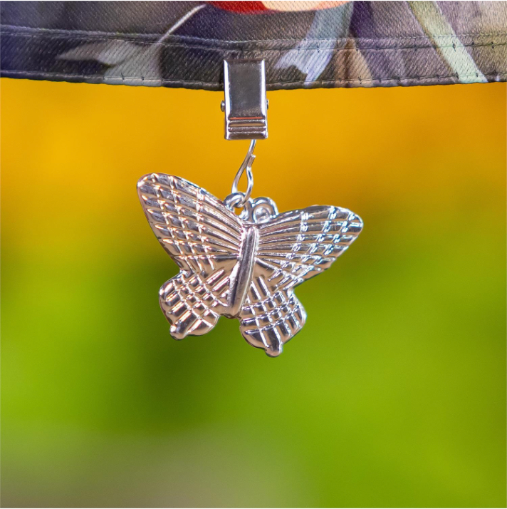 Metal Butterfly Weighted Clip