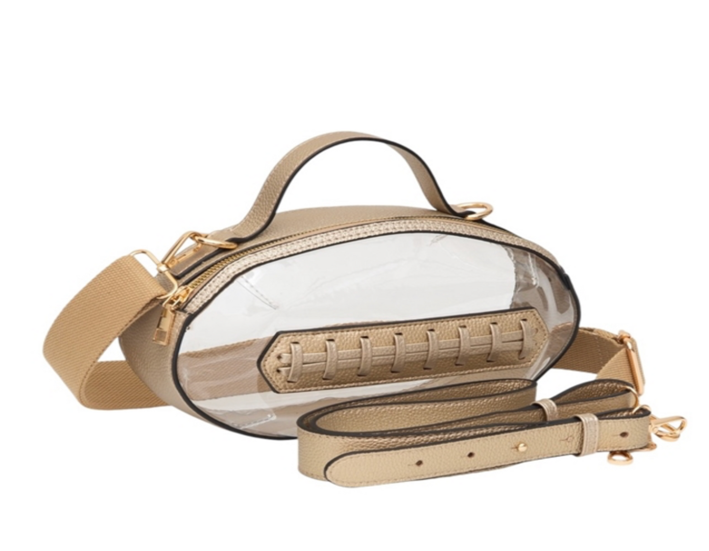 Clear football purse