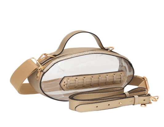 Clear football purse