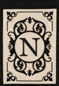 Burlap monogram Flags