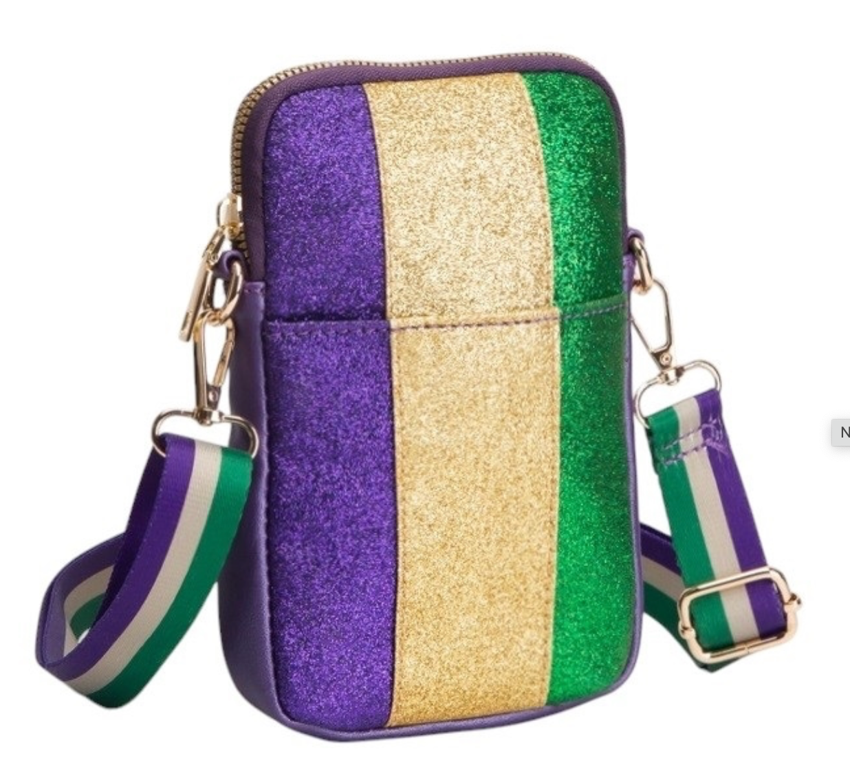 Mardi Gras Crossbody Purse