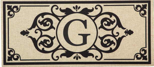 Monogram Initial Switch Mat Insert